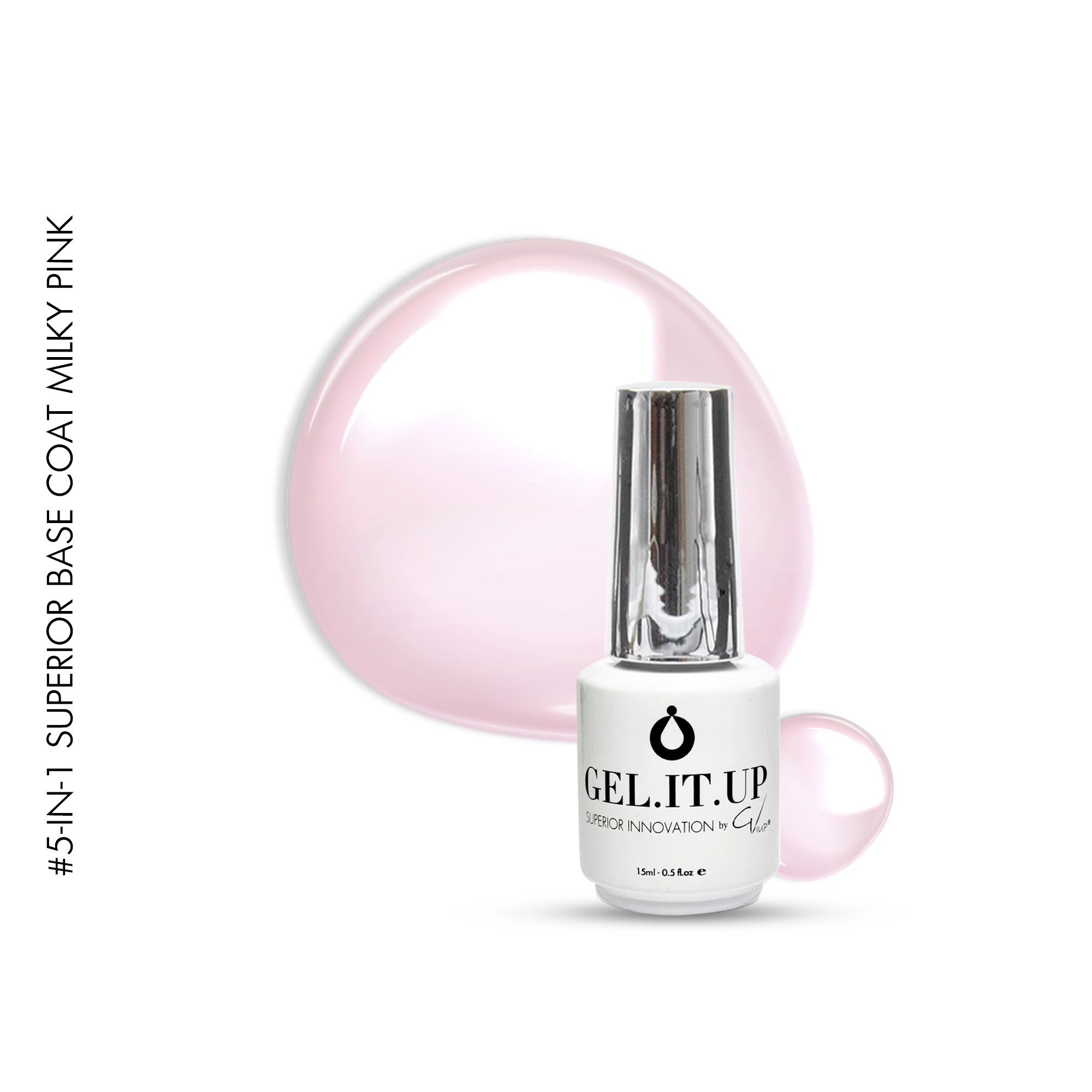 5-in-1 Superior Base 15ml Milky Pink 5in1 superior base